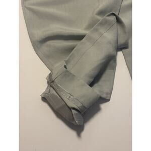 SIGRID OLSON Women's Size 8 Petite Pants Side Zip Light Green Silk Linen Career